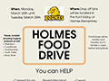  Holmes Food Drive information